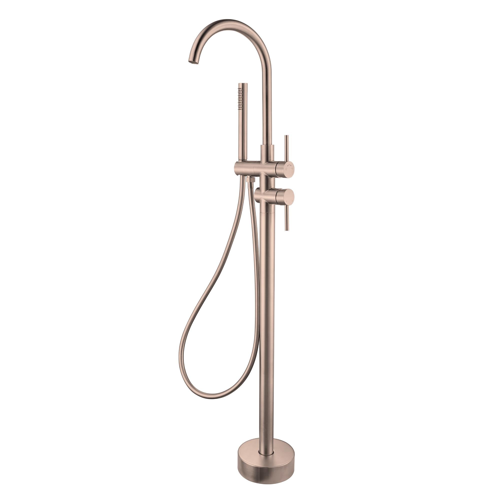 Kirra Floor Mounted Bath Mixer with Handheld
