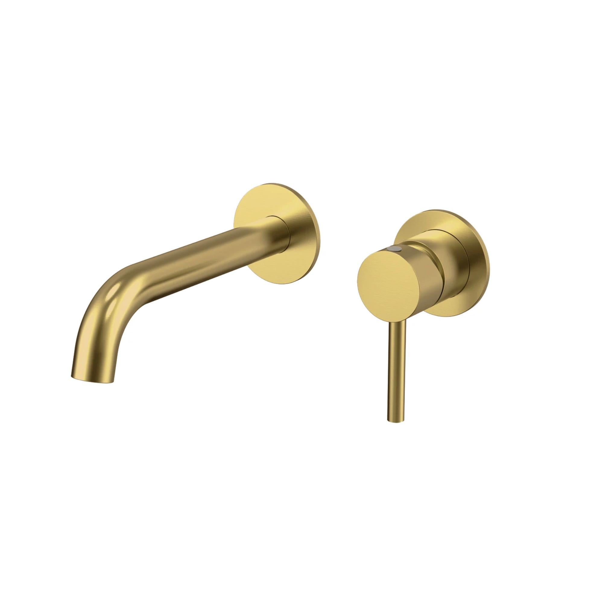 Kirra Wall Basin Mixer Set with 180mm Spout