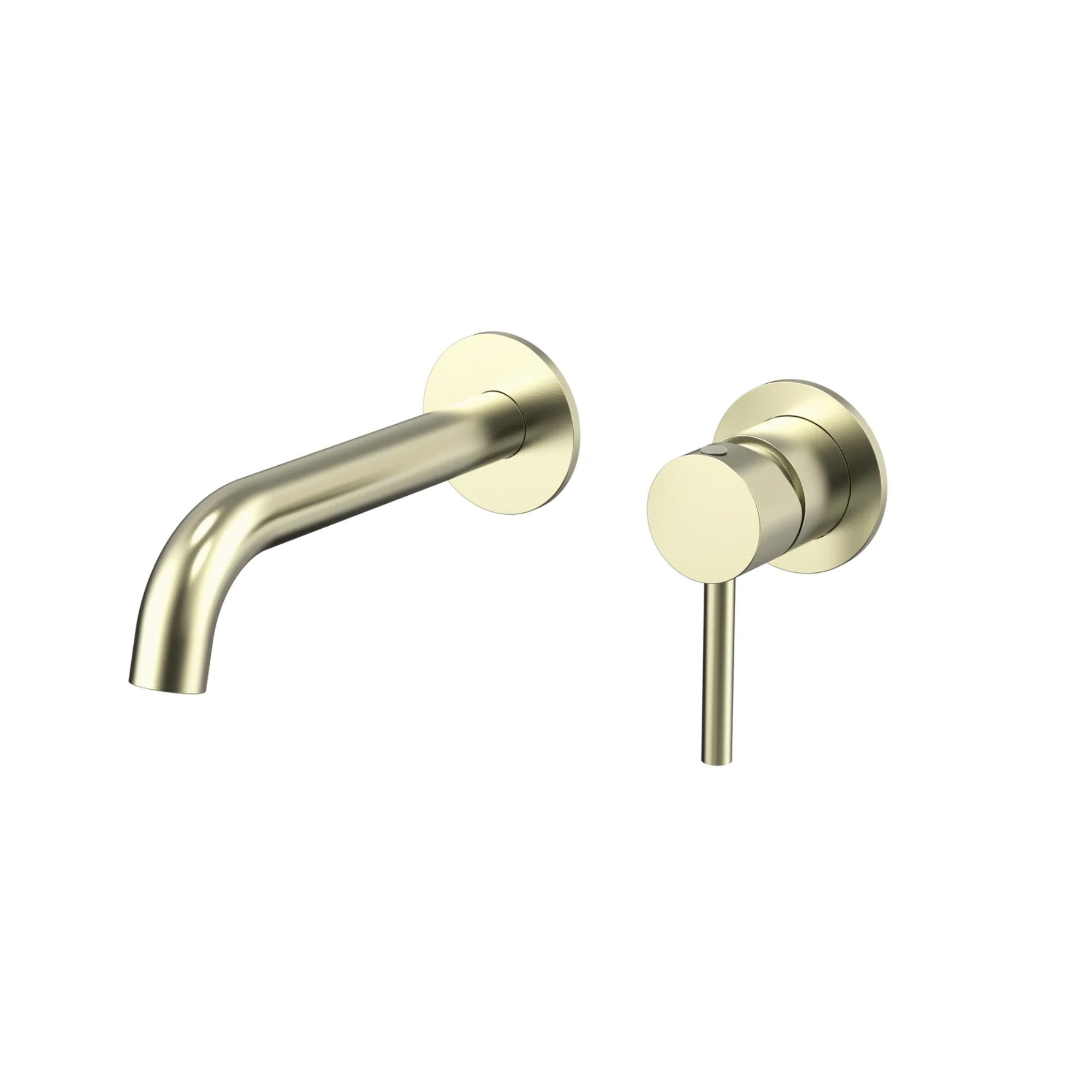Kirra Wall Basin Mixer Set with 180mm Spout