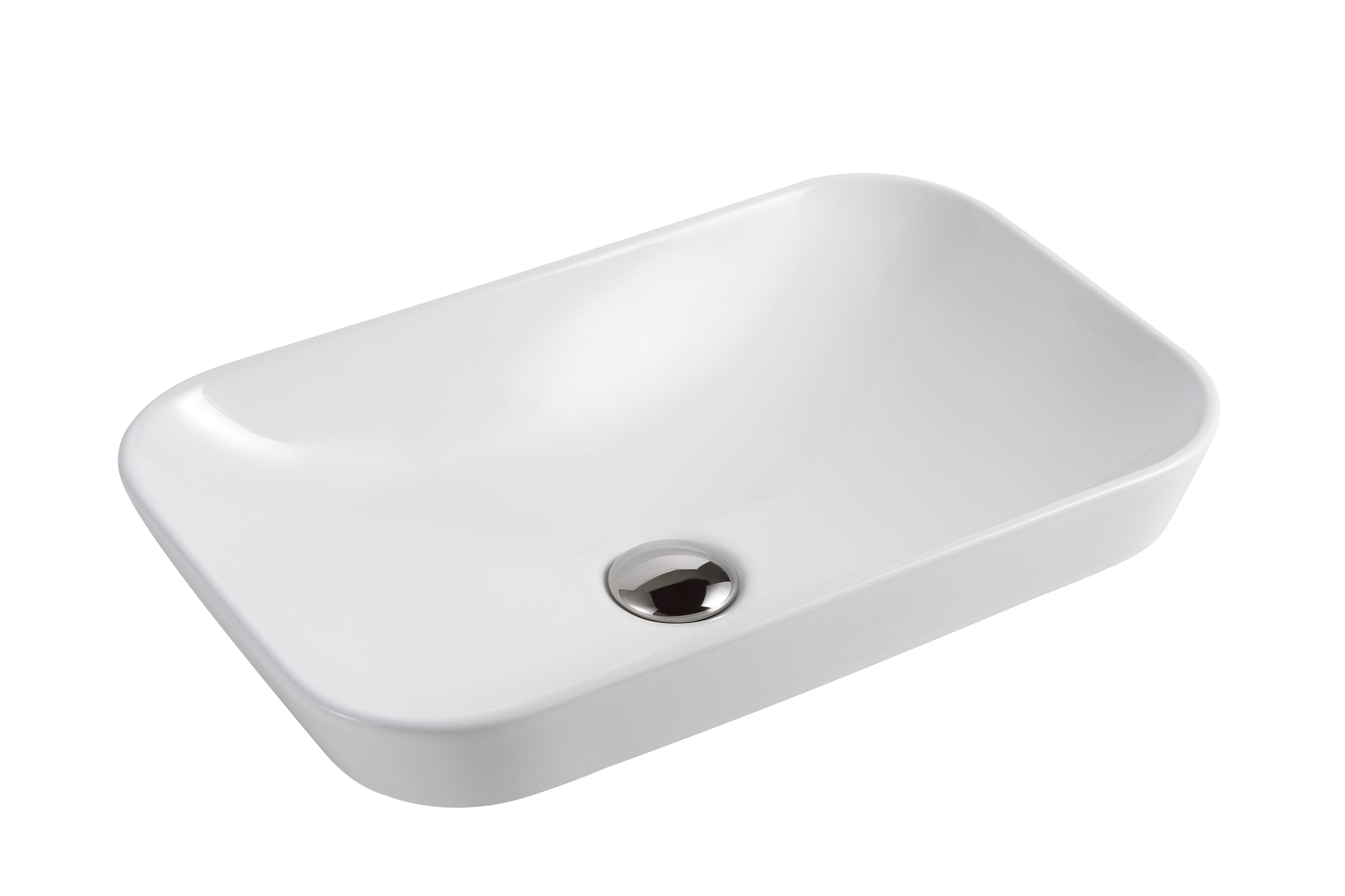 Luna Semi Inset Basin Gloss White