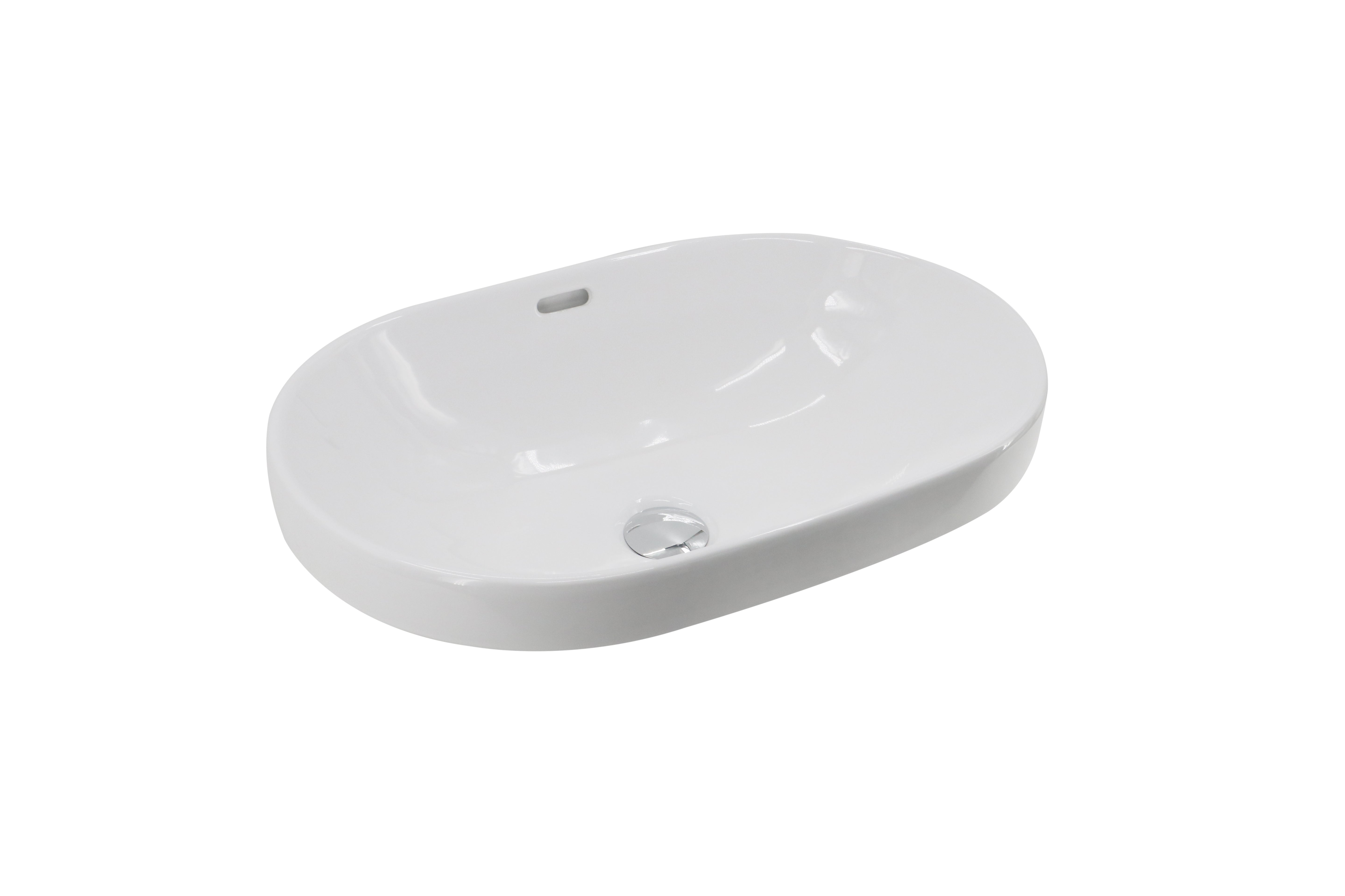 Pasadena Semi Inset Basin Gloss White