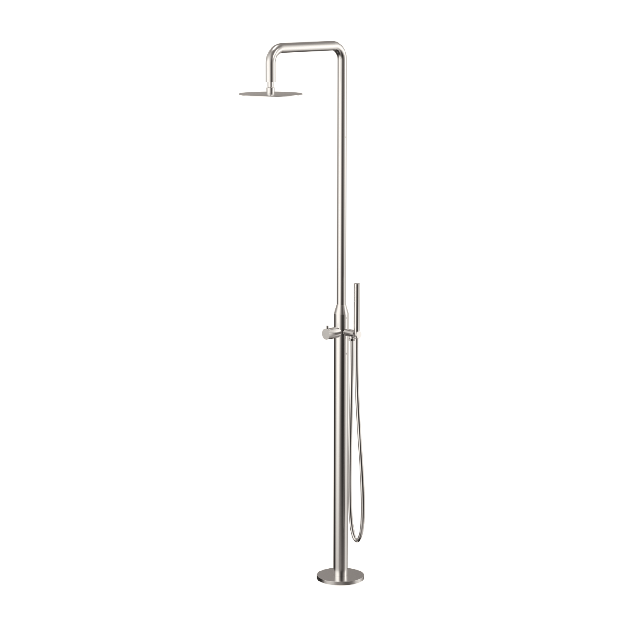 Ella Freestanding Shower - Brushed Nickel