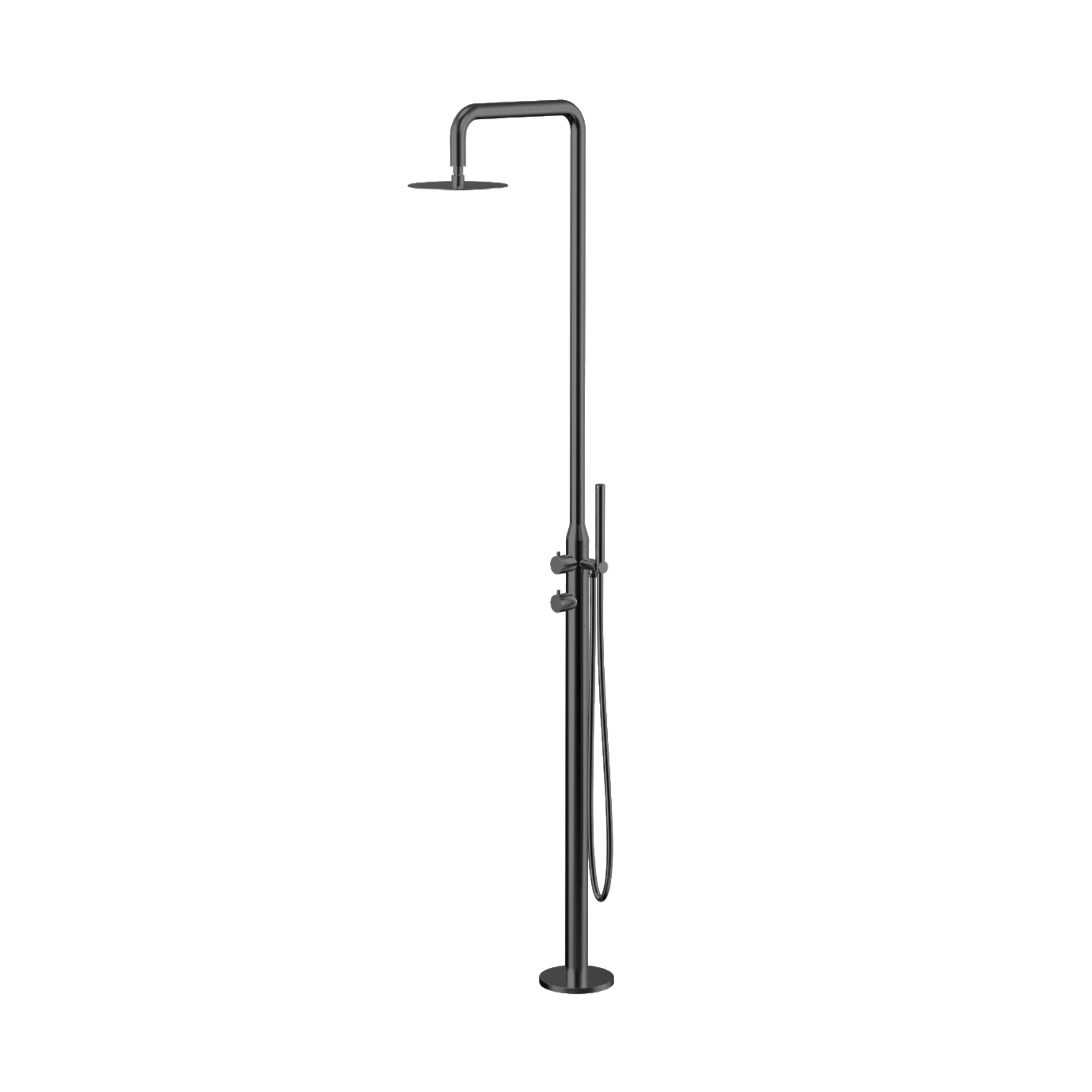 Callie Freestanding Shower - Black