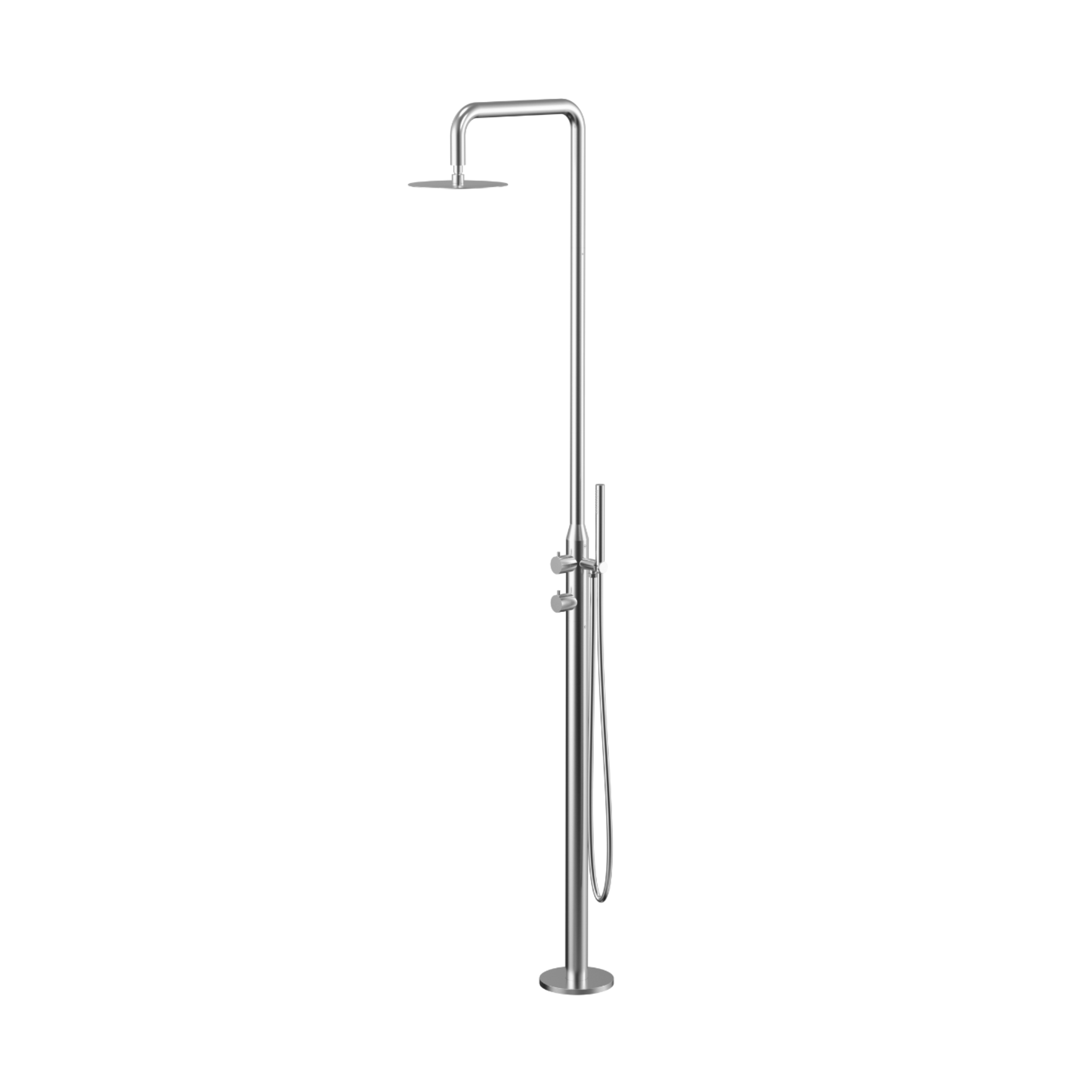 Callie Freestanding Shower - Chrome