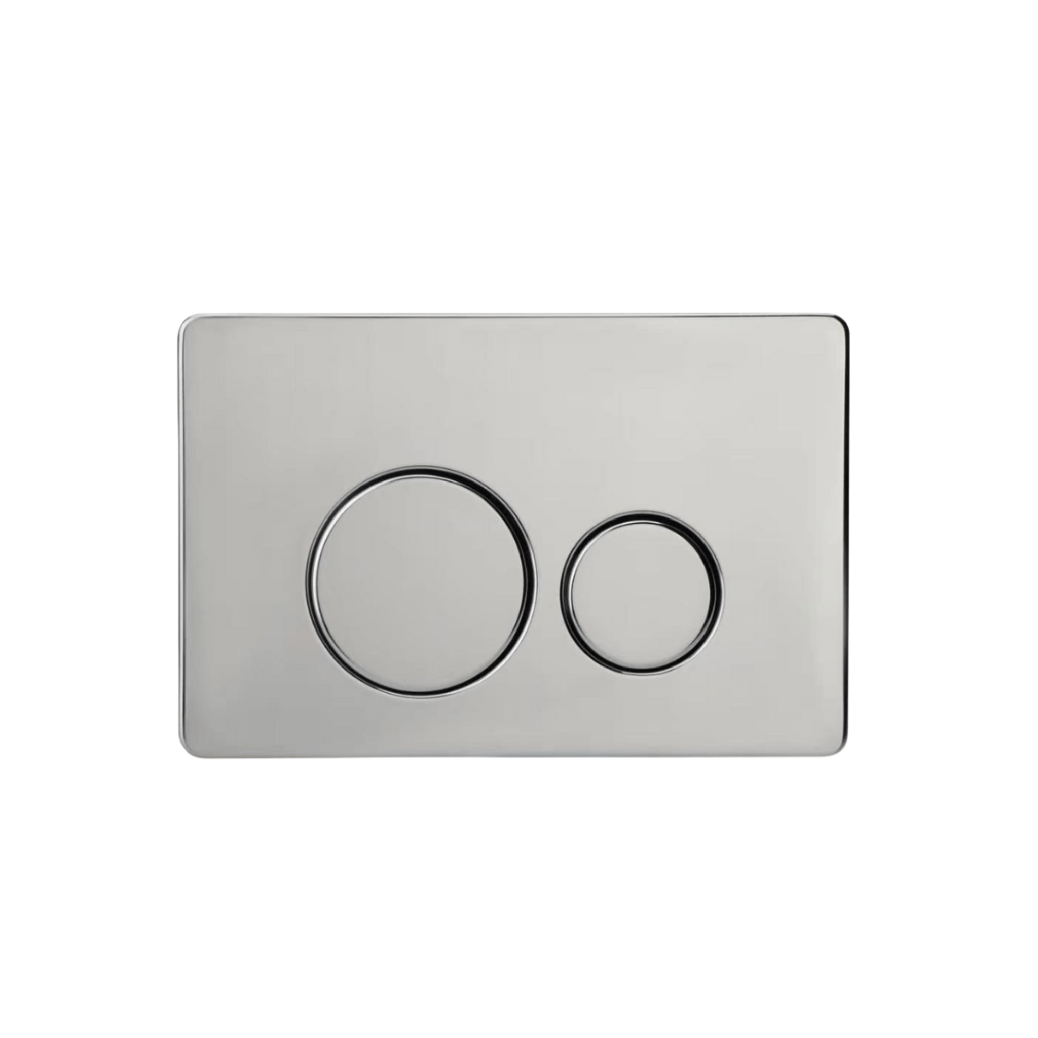 Sofia Flush Plate Round Button - Brushed Nickel