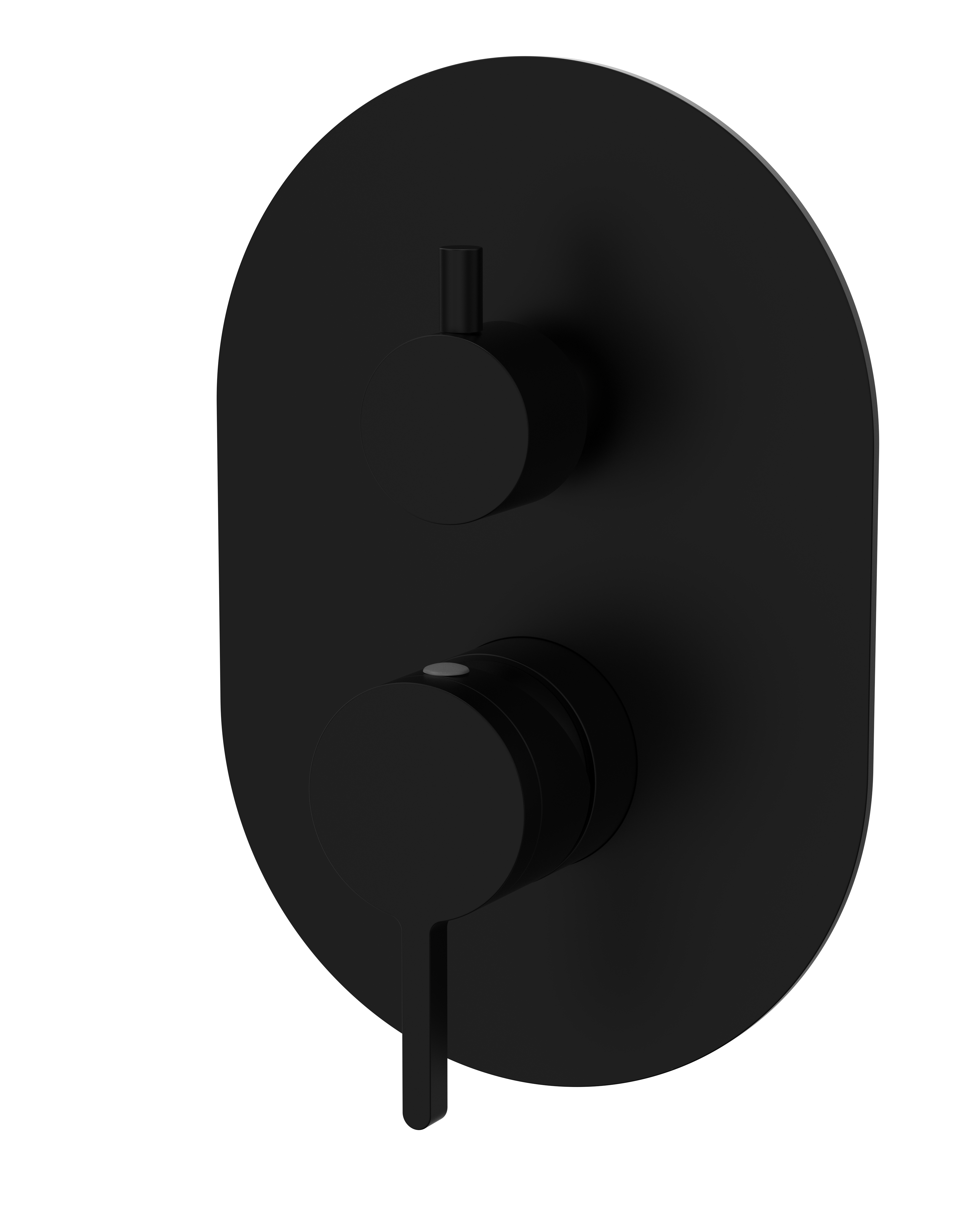Burleigh Shower Mixer with Diverter - Black