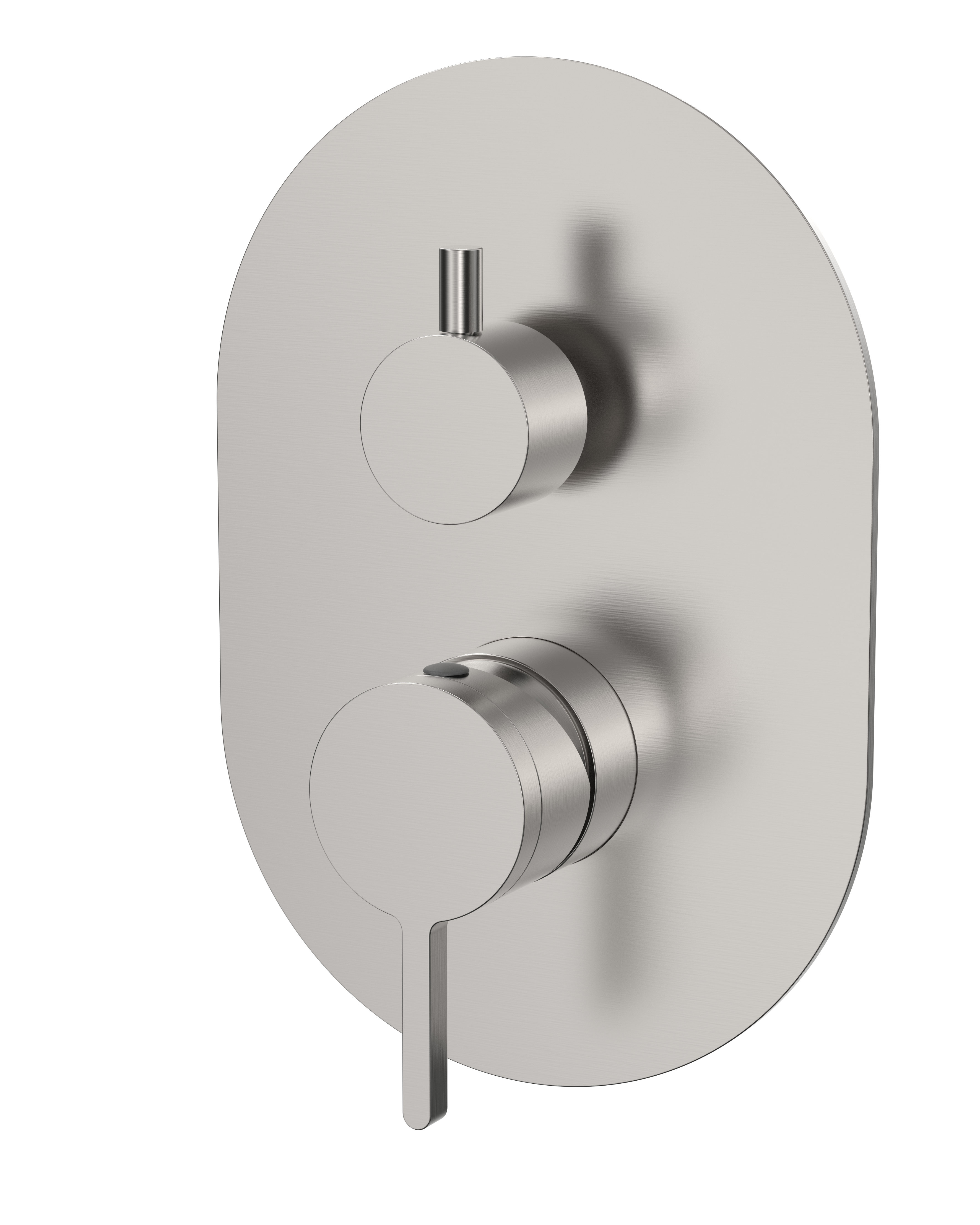 Burleigh Shower Mixer with Diverter - Brushed Nickel