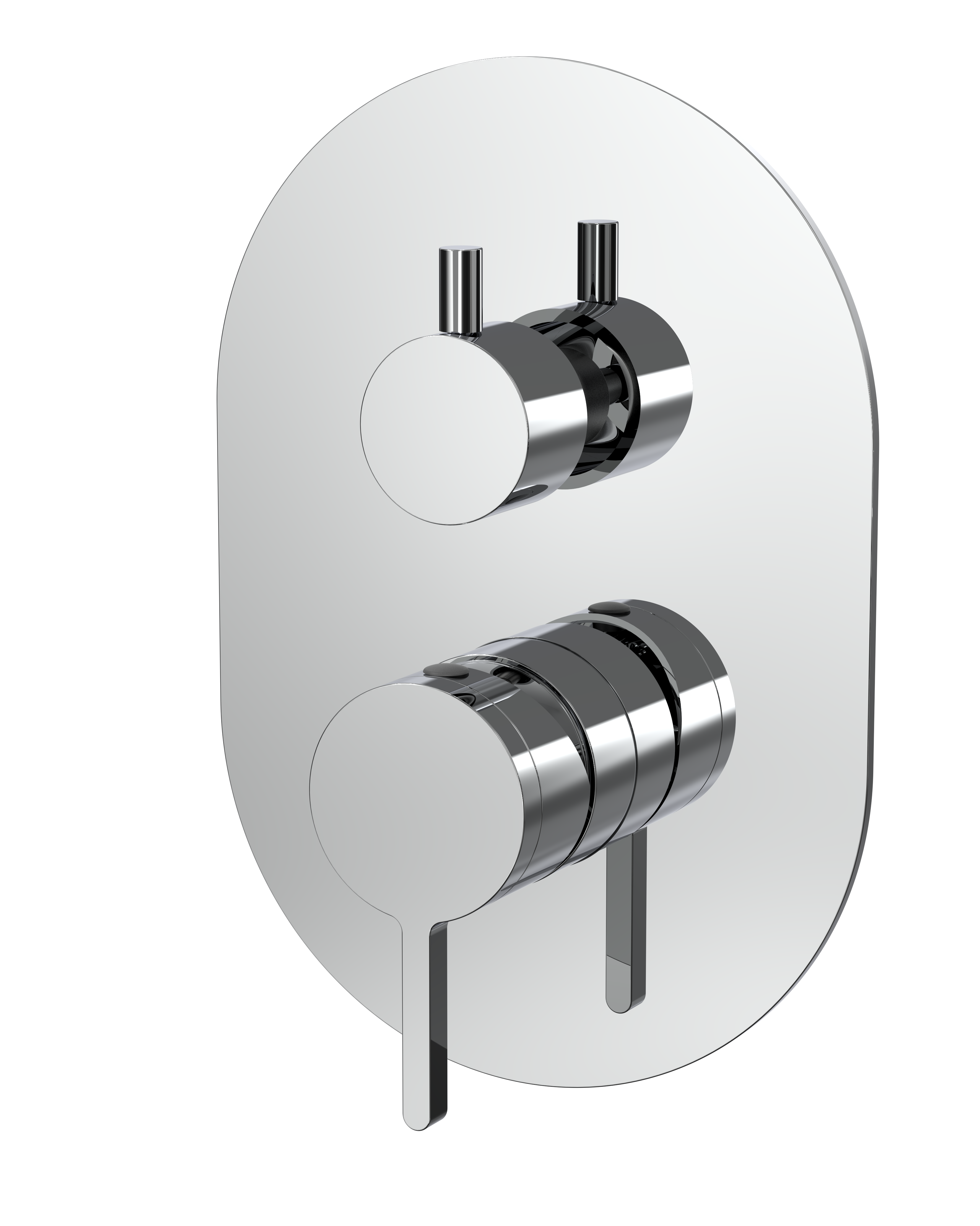 Burleigh Shower Mixer with Diverter - Chrome