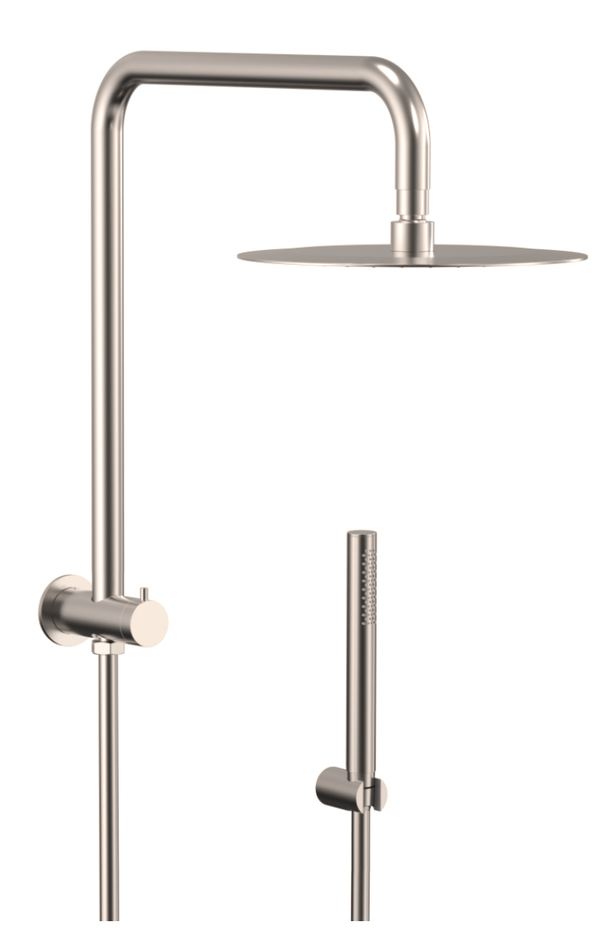 Burleigh Shower with Slimline Handheld Head - Brushed Nickel
