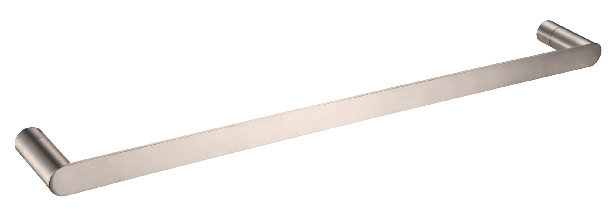 Burleigh Single Towel Rail - Brushed Nickel