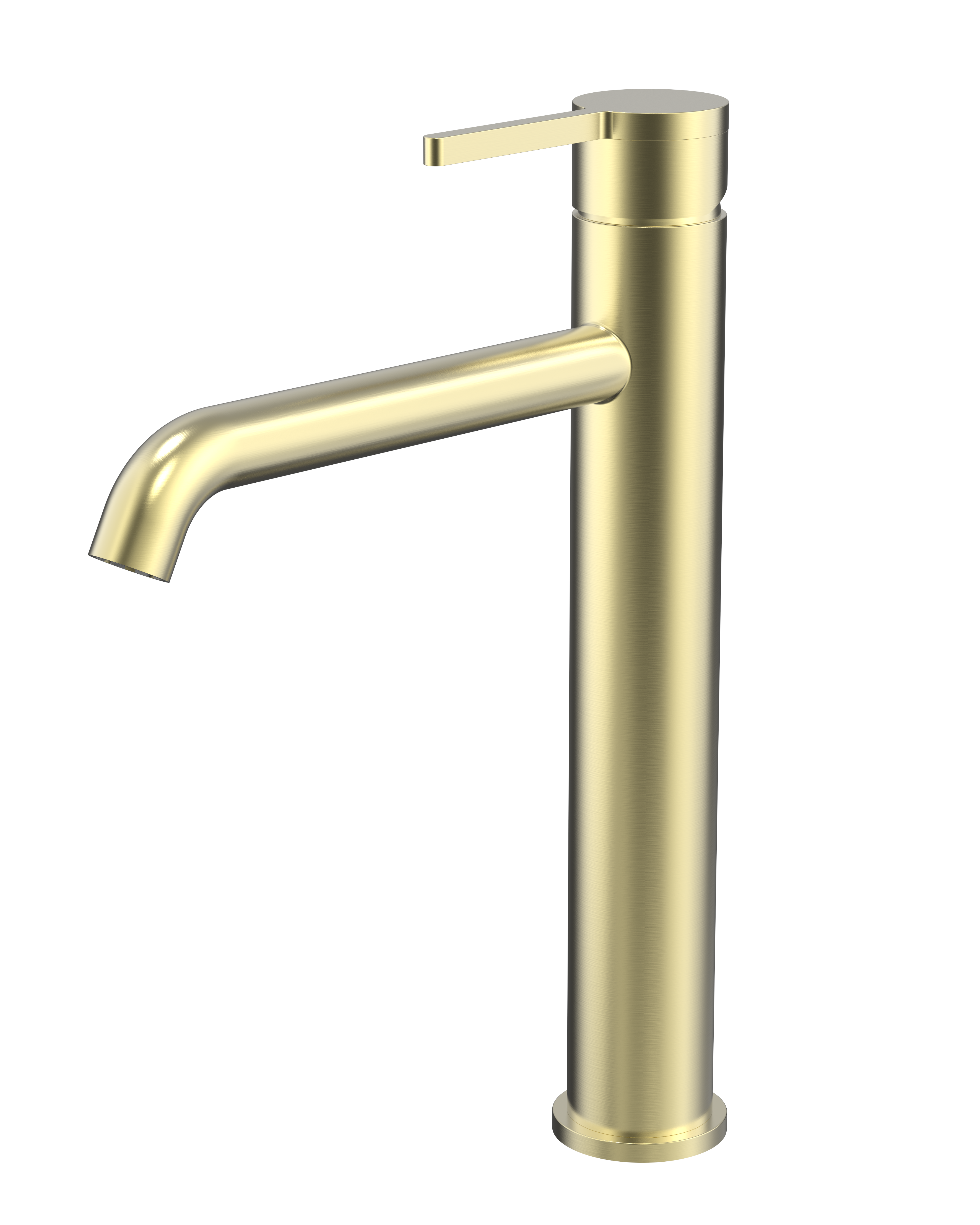 Burleigh Tall Basin Mixer - Brushed Brass