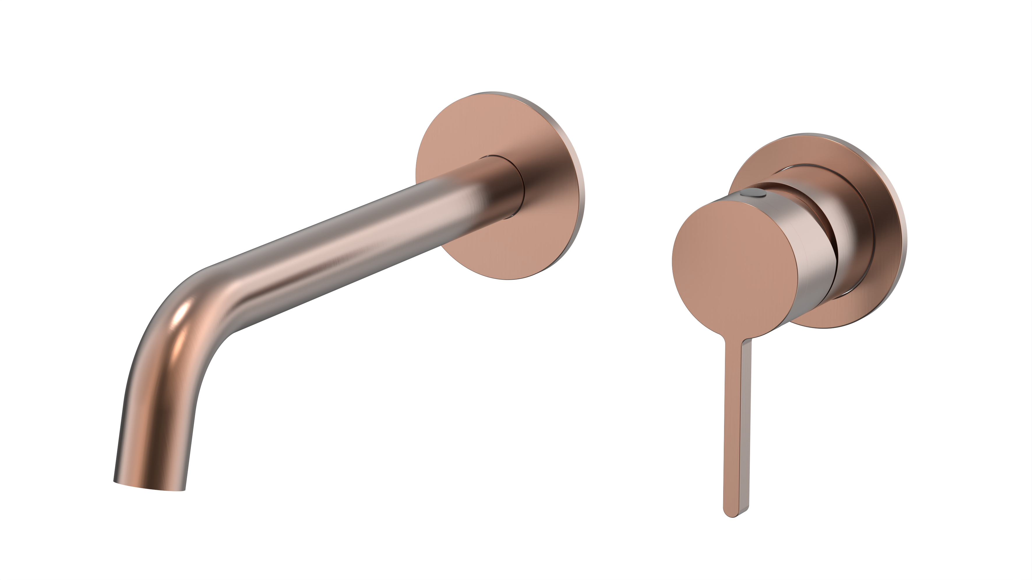 Burleigh Wall Basin Mixer Set with 180mm Spout - Copper