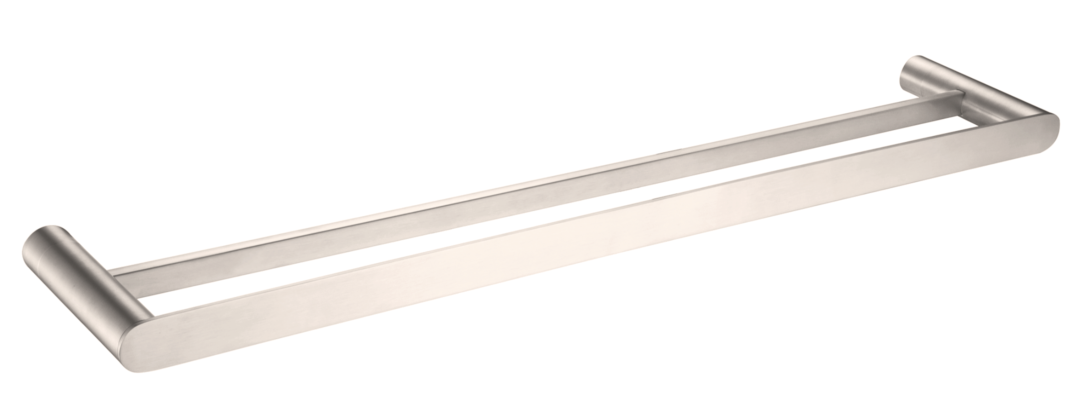 Burleigh Double Towel Rail - Brushed Nickel
