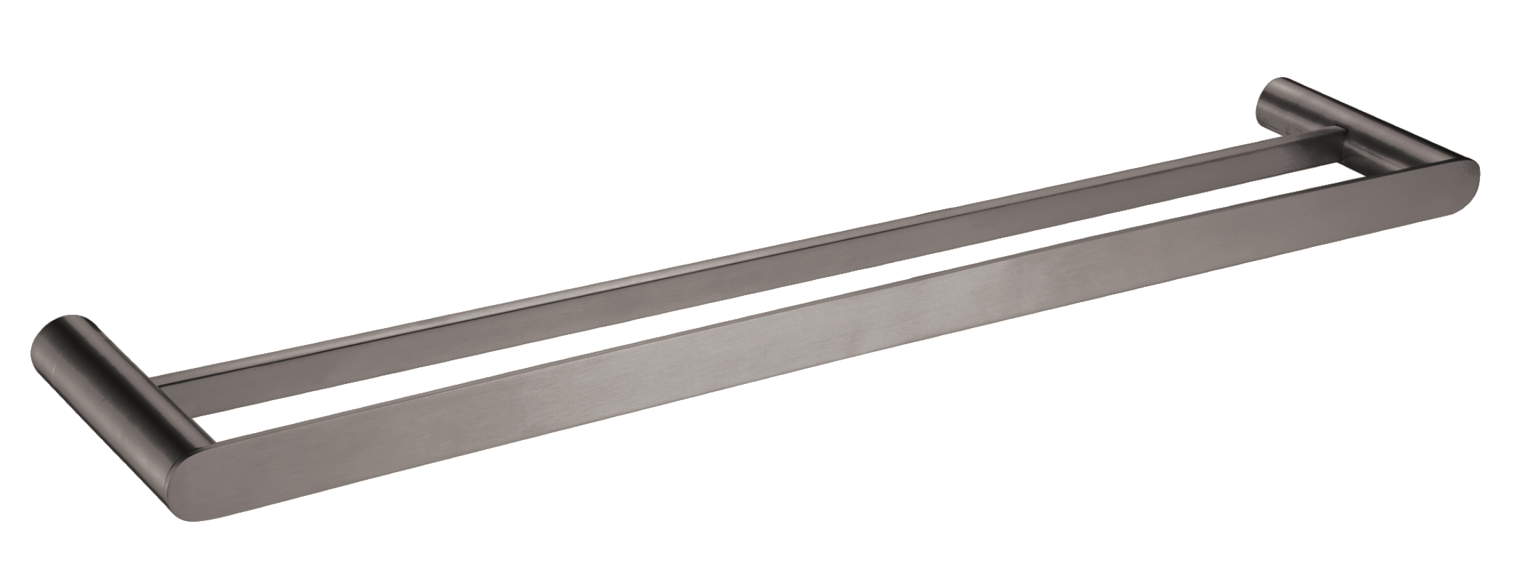 Burleigh Double Towel Rail - Gun Metal