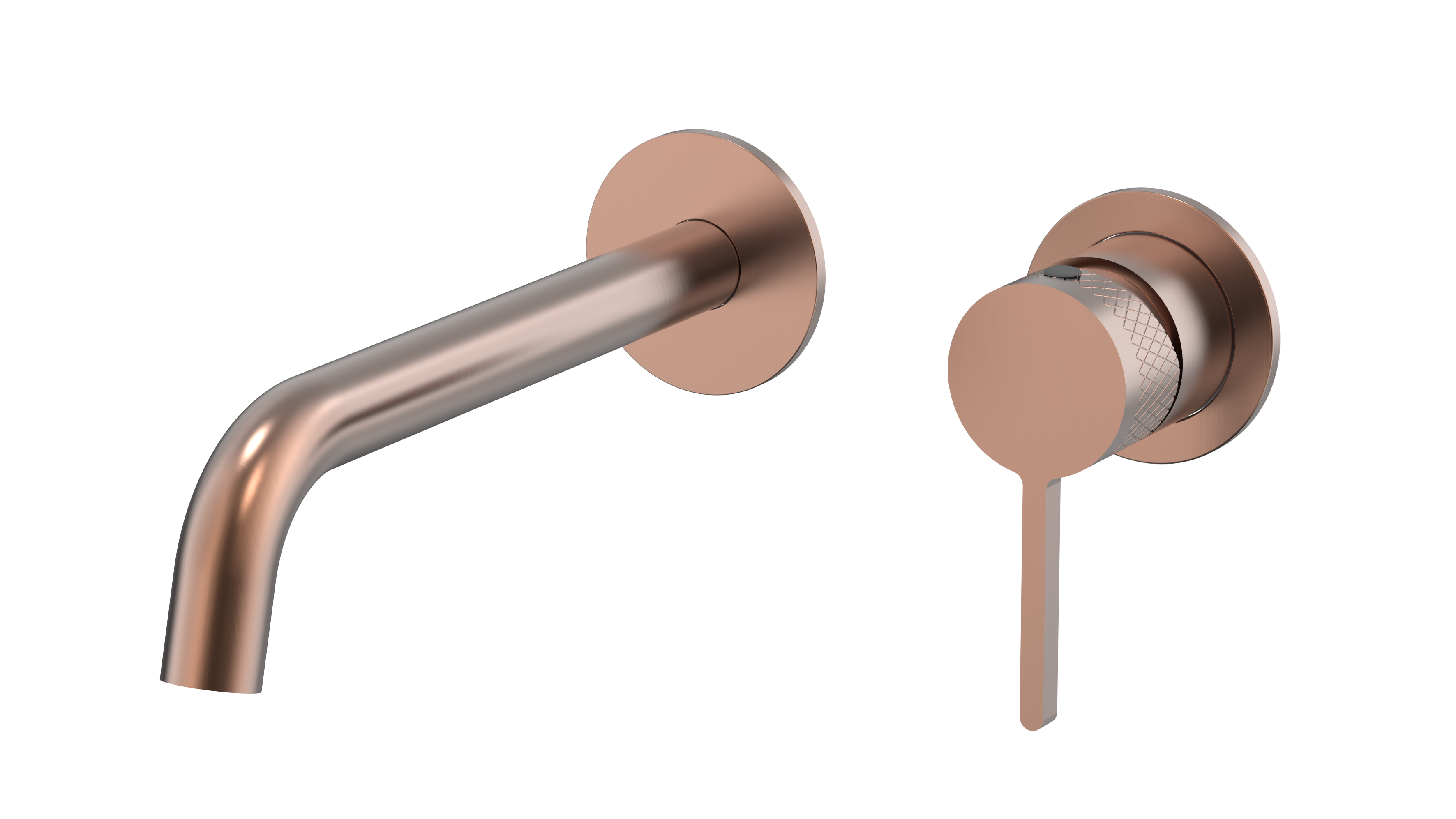 Embraze Wall Basin Mixer Set with 180mm Spout - Copper