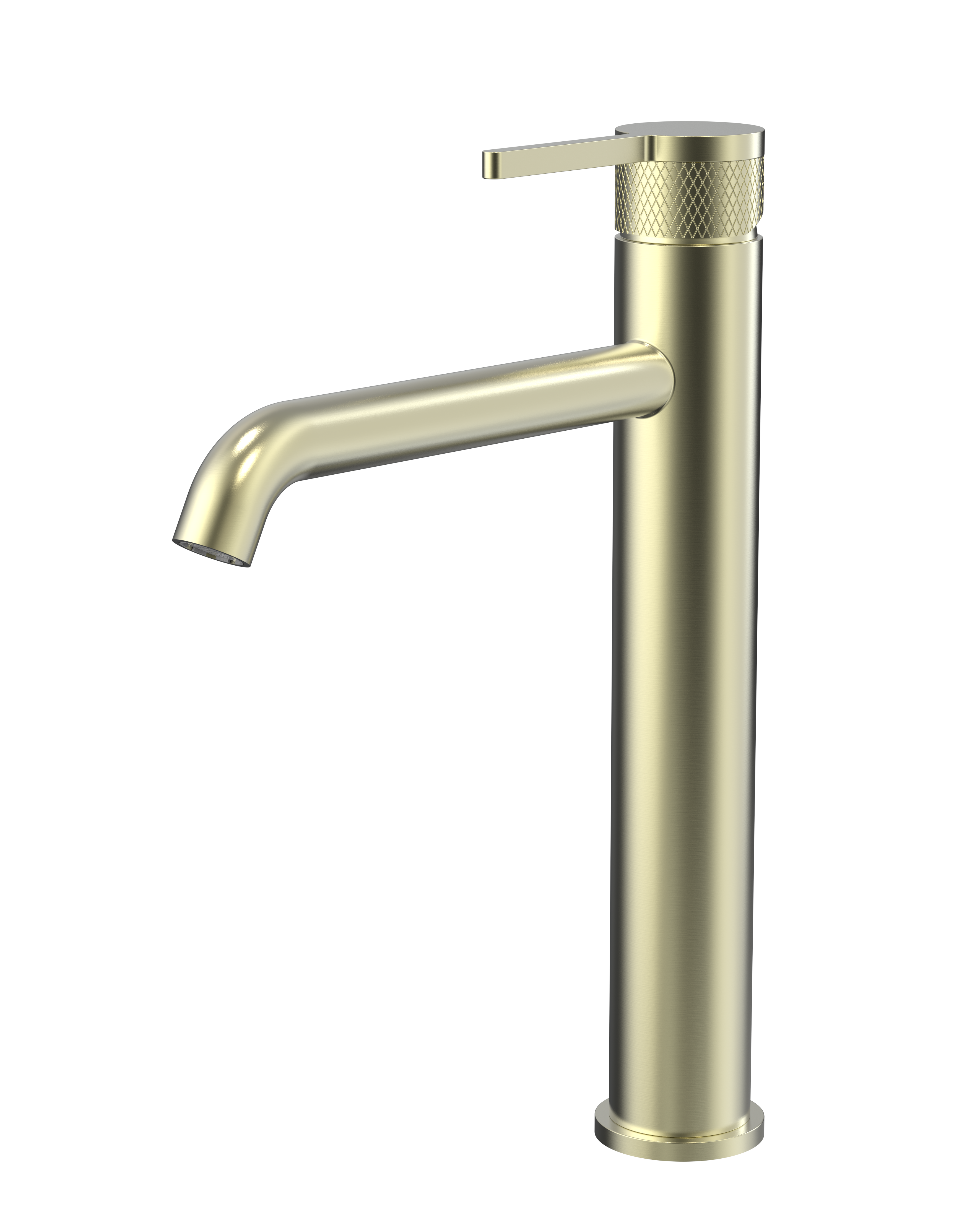 Embraze Tall Basin Mixer - Brushed Brass