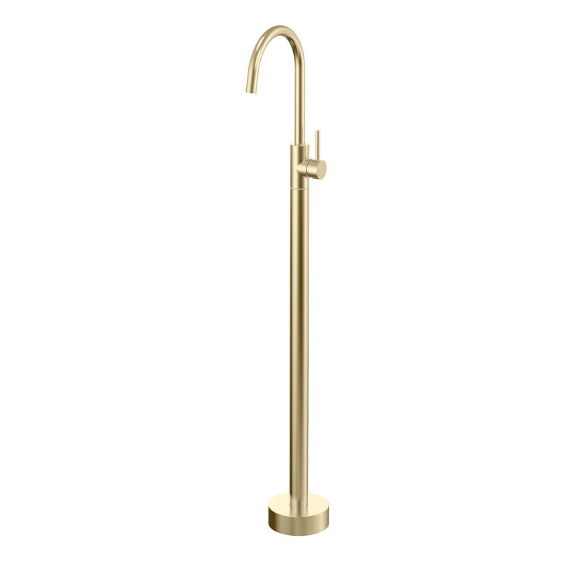 Kirra Floor Mounted Bath Mixer - Brushed Brass
