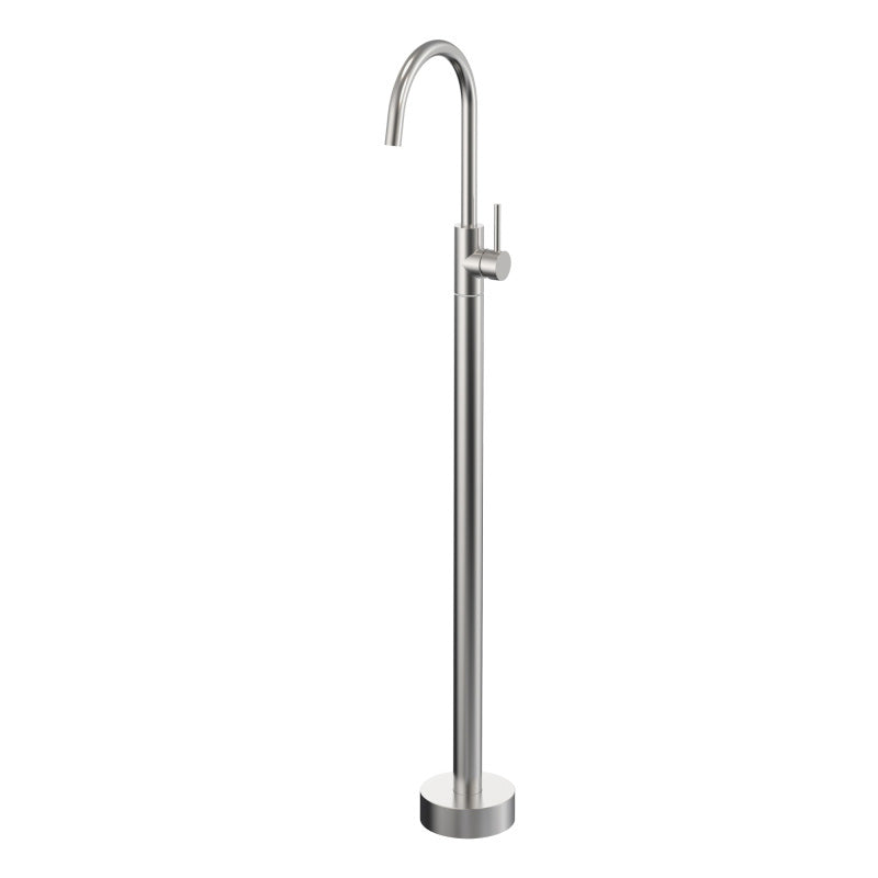 Kirra Floor Mounted Bath Mixer - Brushed Nickel