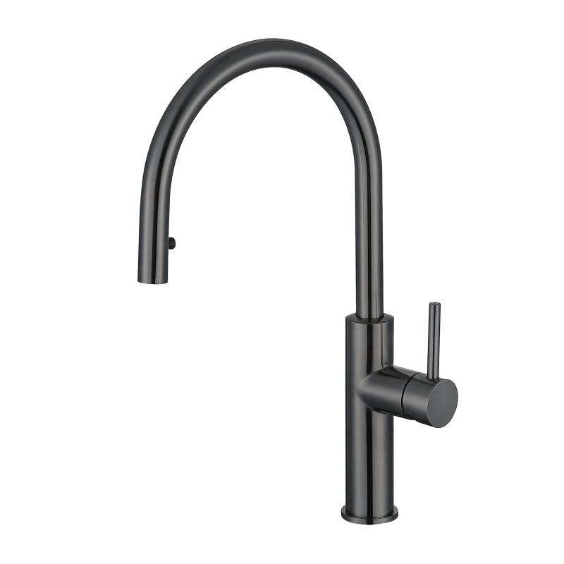 Kirra Pull Out Sink Mixer with Hidden Button - Gun Metal