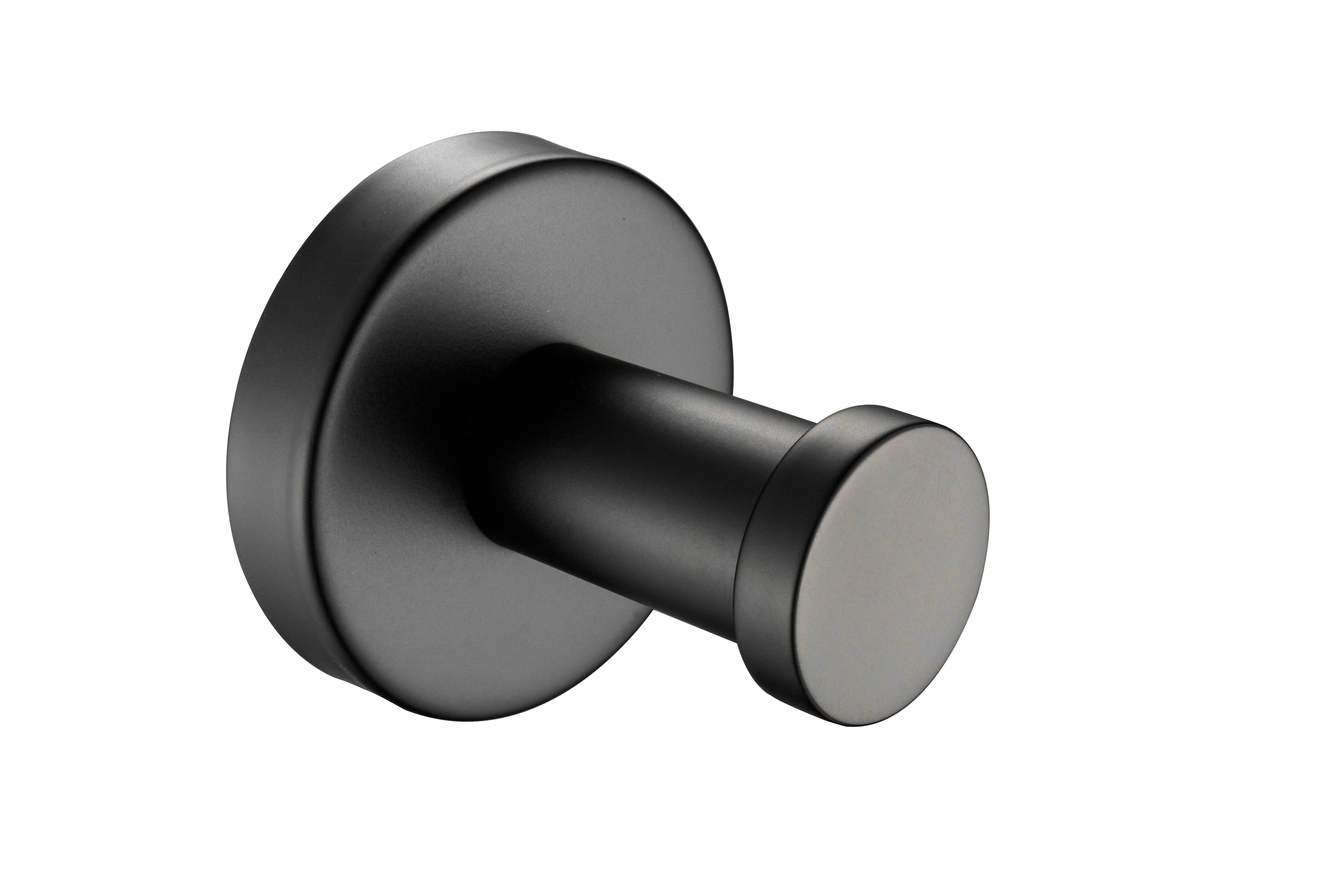 Kirra Straight Robe Hook - Black