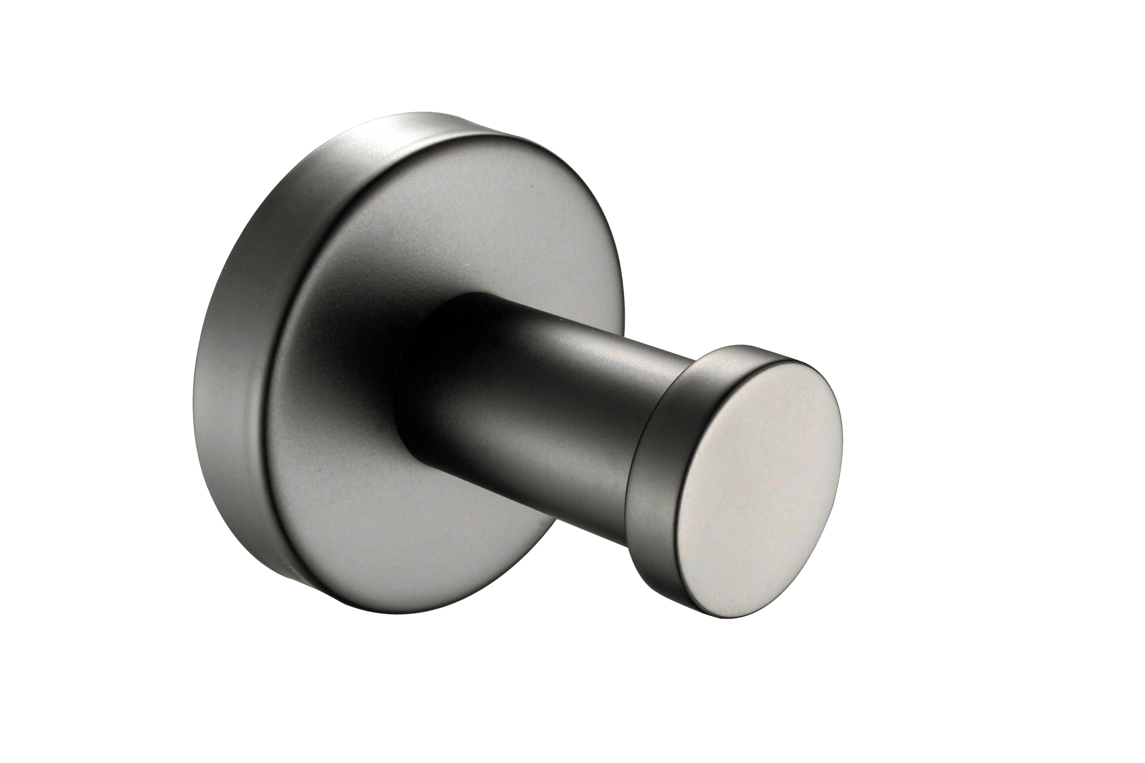 Kirra Straight Robe Hook - Gun Metal