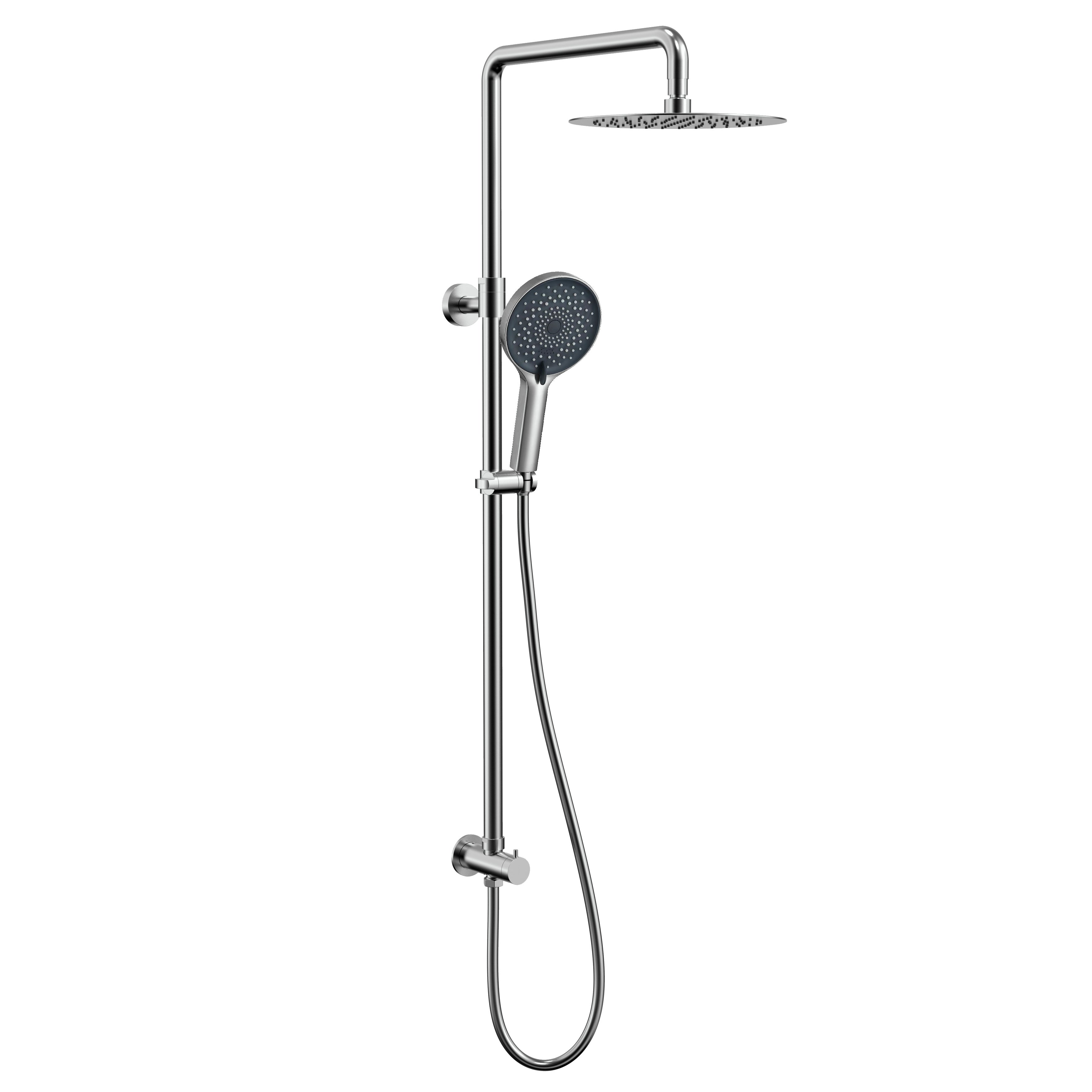 Kirra Twin Rail Shower - Chrome