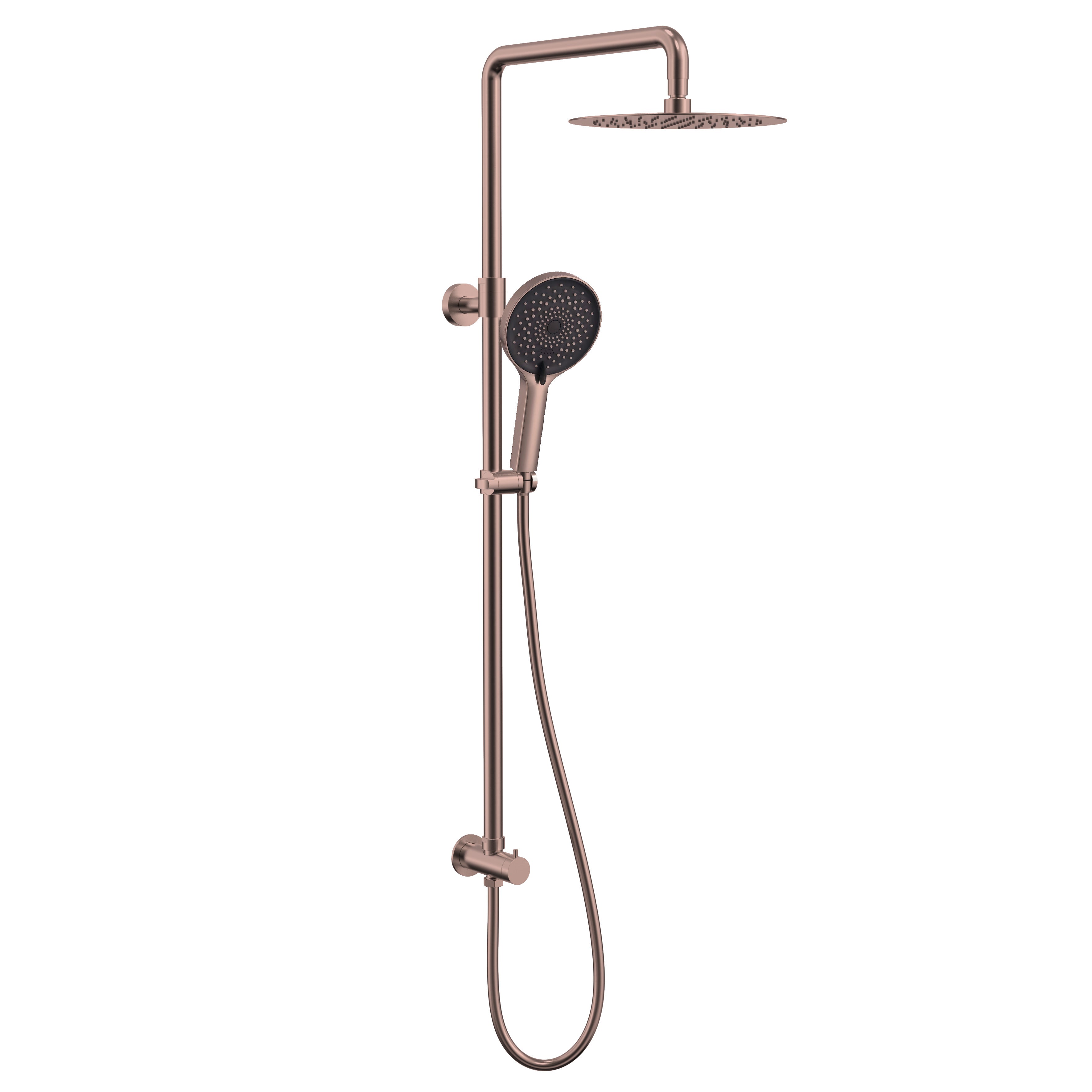 Kirra Twin Rail Shower - Copper