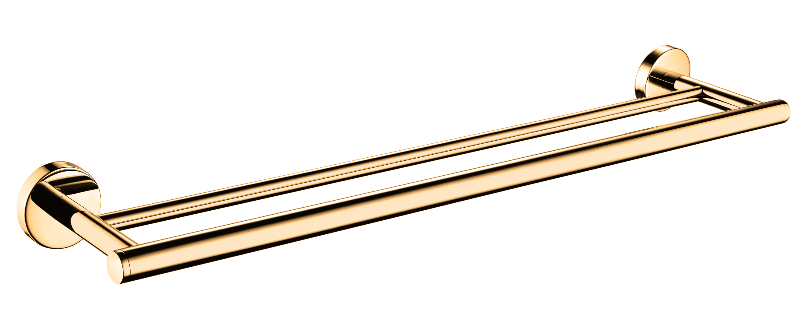 Kirra Double Towel Rail - Brushed Brass