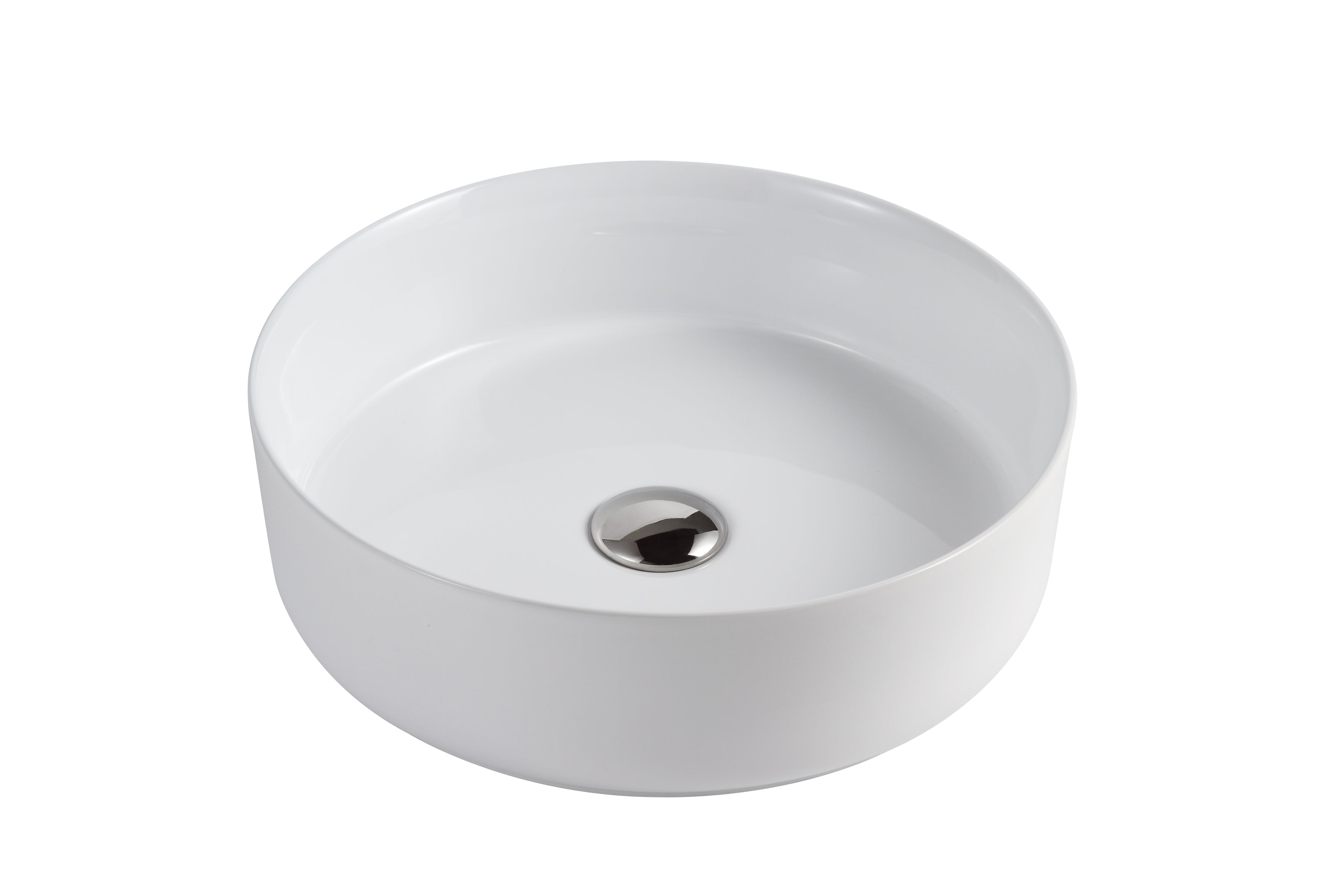 Miles Round Above Counter Basin Gloss White