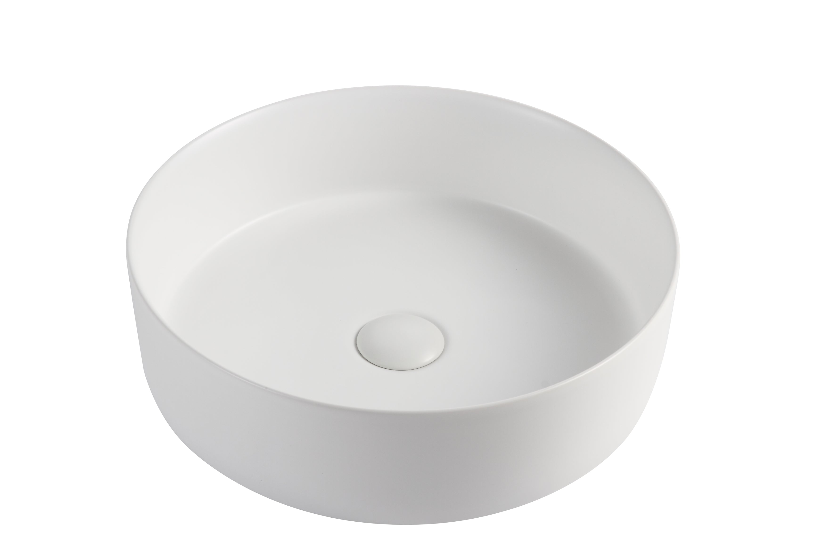 Miles Round Above Counter Basin Matte White