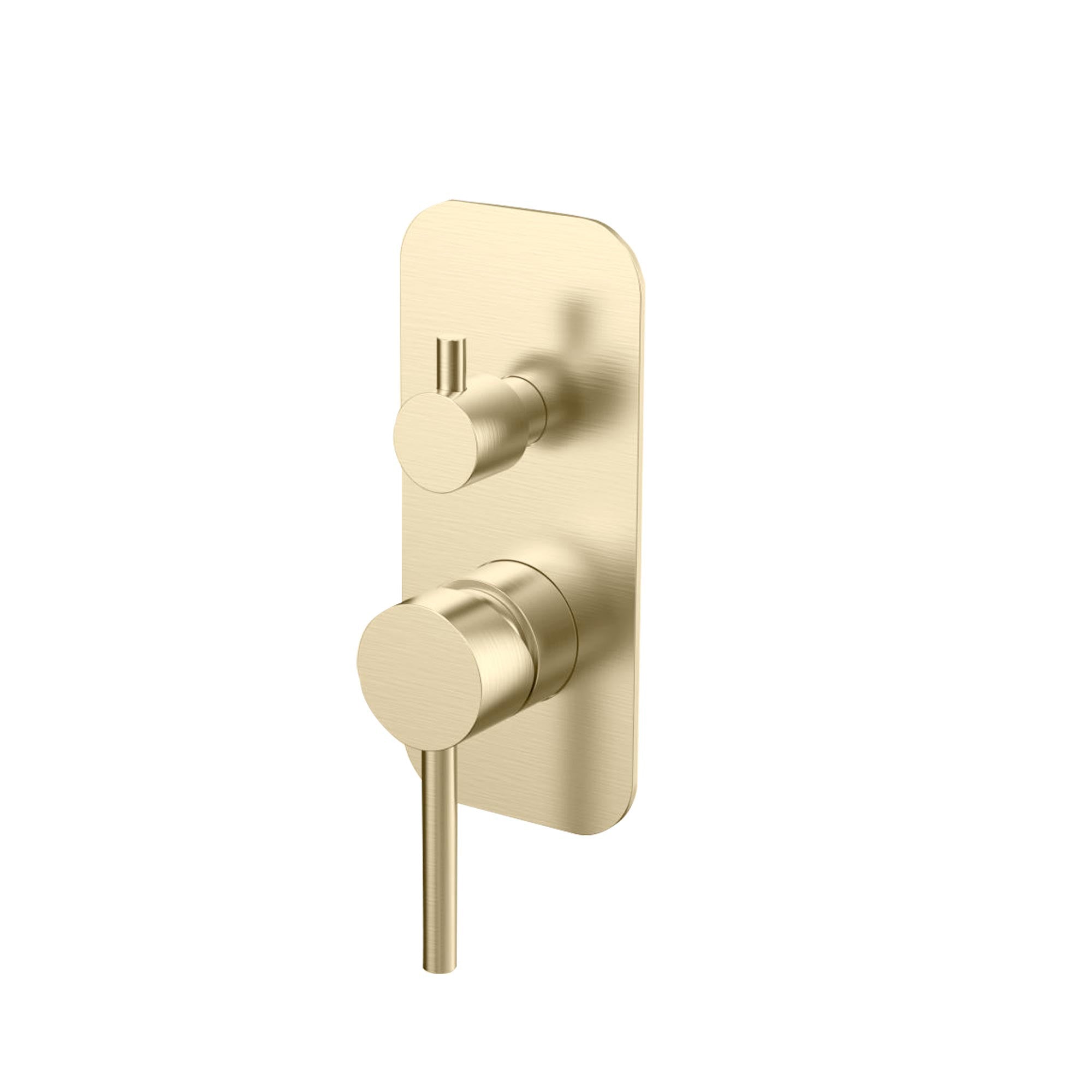 Rivara Shower Mixer with Diverter - Brushed Brass
