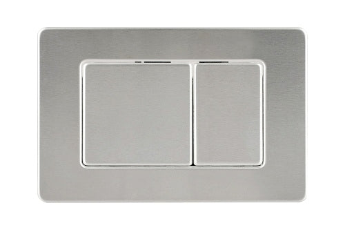 Sofia Flush Plate Rectangle Button - Brushed Nickel