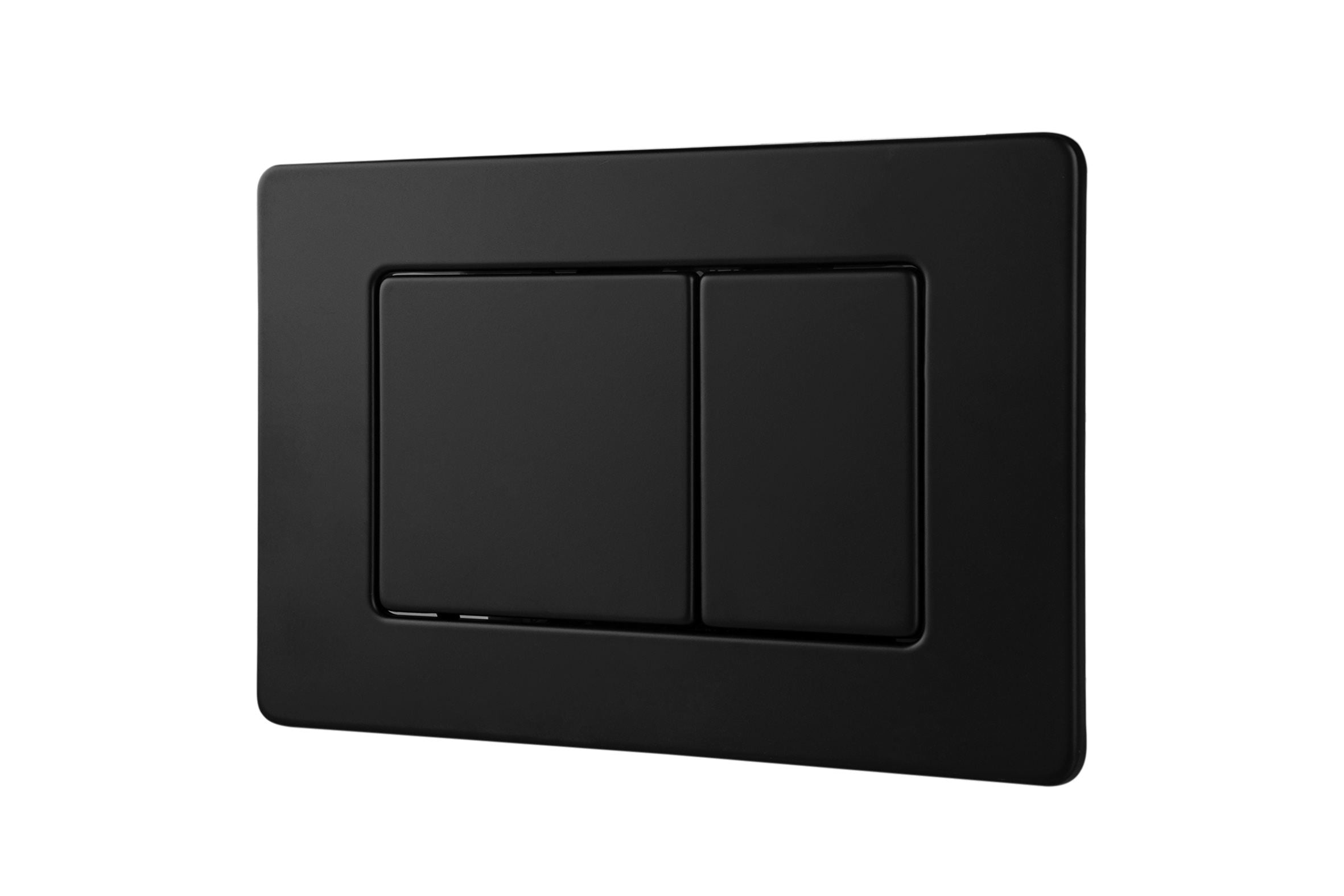 Sofia Flush Plate Rectangle Button - Matte Black